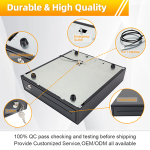 <span class=keywords><strong>Caja</strong></span> <span class=keywords><strong>Registradora</strong></span> con Dos Años <span class=keywords><strong>de</strong></span> Garantía, Rentable, con 4 Compartimentos para Billetes, 5 para Monedas, Interruptor <span class=keywords><strong>de</strong></span> Emergencia y Cajón para Efectivo - Product Image 4