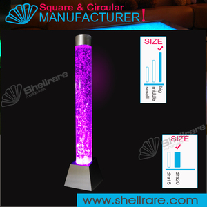 Tube à bulles acrylique de pilier d'eau de lumière led brillant personnalisé pour la décoration de fête - Product Image 2