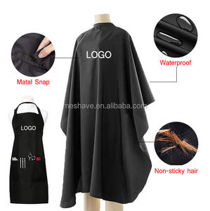 Nhà Máy Mix 50 Pcs Tùy Chỉnh Stylist Tóc Cắt Salon Cape Cắt Tóc Cape Khác Nhau Đường Viền Cổ Áo Mềm Polyester Khăn Lược Nước - Product Image 3