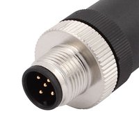 M12 5 핀 수 커넥터, 산업용 원형 커넥터 필드 어셈블리 무선 나사 인 M12 커넥터 5 핀 IP68