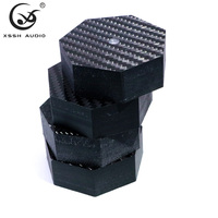 YIVO XSSH 4K Pieds d'isolation antichoc en fibre de carbone HIFI pour enceintes bibliothèque, décodeurs, lecteurs CD et amplificateurs à lampes