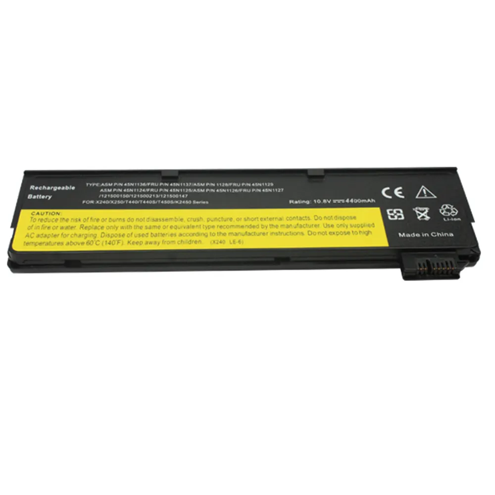 The Hot Sale Replaceable Battery For Lenovo ThinkPad X240 X260 X250 X270 T440S T450S 45N1777 45N1134 6 Cell Laptop Battery
