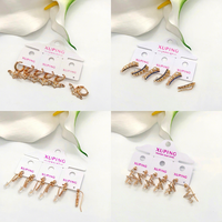 Perhiasan XUPING Anting Wanita Lapis Emas 18K dari Paduan Tembaga dengan CZ Sintetis, Model Elegan untuk Pemakaian Sehari-hari & Pesta
