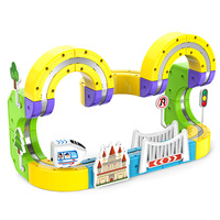 83 pièces, petit train magnétique, jouet de construction en plastique à assembler soi-même, blocs de construction éducatifs pour enfants, nouveaux jouets