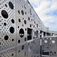 Panneau décoratif en aluminium découpé au laser CNC pour mur-rideau de bâtiment