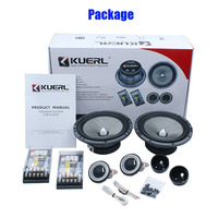 Set Speaker Audio mobil 165mm 2 arah 6.5 inci, Stereo mobil tahan korosi untuk modifikasi Interior mobil