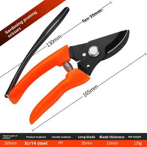 Sécateur Floral Manche Orange Ciseaux De <span class=keywords><strong>Jardin</strong></span> En Acier Inoxydable pour Fleurs Plantes Branches - Product Image 6