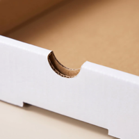 Boîtes à Pizza en Papier Ondulé Gaufré Blanc de Qualité Supérieure Personnalisables pour Pizzas Faites Maison