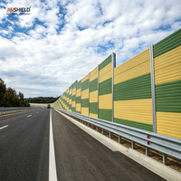 Barrière acoustique ferroviaire haute densité, panneaux acoustiques métalliques pour la protection contre le bruit des trains à grande vitesse, anti-corrosion, pour murs