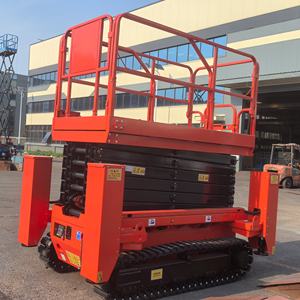 2025 Tracked All Terrain 8M Mesa elevadora de tijera eléctrica hidráulica móvil para elevador de mercancías de almacén - Product Image 3