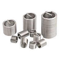 Factory-Customized 302 Stainless Steel Silver Plated Self-Tapping Thread Inserts M8 Thread Size Slotted Thread Protection