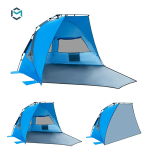 Tente de plage pliable automatique E-RIKE avec protection UV, personnalisable, pour l'été, abri de plage extérieur - Product Image 1