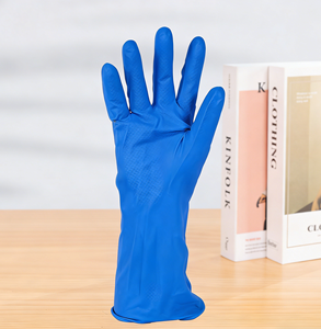 Gants de travail en latex imperméables, antidérapants, réutilisables, pour femmes, pour la vaisselle, le nettoyage ménager, le jardinage, les travaux utilitaires - Product Image 5