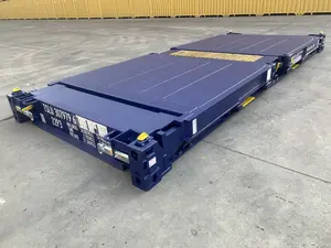 Preço baixo Novo caixa de transporte dobrável para transporte de contêineres de rack plano de 20 pés