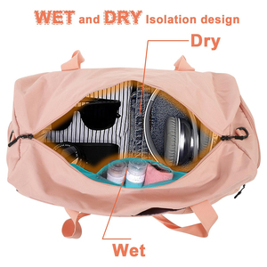 Grand <span class=keywords><strong>sac</strong></span> <span class=keywords><strong>de</strong></span> <span class=keywords><strong>sport</strong></span> unisexe en nylon et polyester imperméable pour le voyage et l'entraînement <span class=keywords><strong>Compartiment</strong></span> <span class=keywords><strong>de</strong></span> <span class=keywords><strong>sport</strong></span> avec fermeture à glissière Ensemble <span class=keywords><strong>de</strong></span> chaussures pour hommes et femmes - Product Image 4
