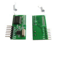 Módulo receptor FM 433RF, módulo receptor de 4 canales, señal de alto nivel, aprendizaje de decodificación, placa de circuito de recepción