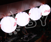 Ballon lumineux gonflable géant décoratif à suspendre pour club, prix usine