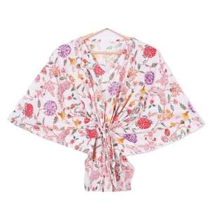 Kaftan en pur coton très demandé pour femmes, imprimé indien, style ample, pour l'été et les tenues décontractées, couvre-robe pour femmes - Product Image 3