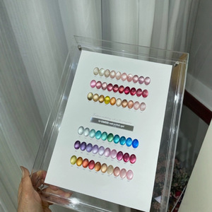 Nuevo Esmalte de Uñas en Gel Efecto Ojo de Gato Uomeei 60, Reforzado con Cristales, Color Blanco Porcelana Escarchado, Set Completo Impresionante - Product Image 4