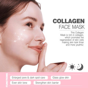 Masques pour le visage en gel de collagène rose PDRN à hydratation profonde véritable de marque privée Masque rose à <span class=keywords><strong>ADN</strong></span> de saumon pour améliorer l'élasticité de la peau - Product Image 6