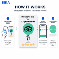 بطاقة NFC قابلة للبرمجة من SIKA بتردد 13.56 ميجاهرتز، سعة 504 بايت، لوسائل التواصل الاجتماعي NFC215، بطاقة أعمال لمراجعات جوجل، مقاومة للماء والظروف الجوية