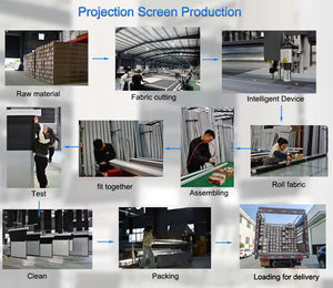 Écran de projection à installation rapide 60 72 80 100 120 pouces Écran de projection sur pied relevable pour petit bureau - Product Image 6