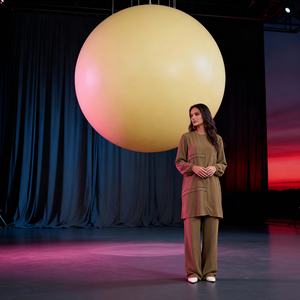 Robe Abaya en Polyester Séquines Élégante de Haute Qualité pour Femmes Musulmanes Vente en Gros Personnalisée Tenue de Soirée - Product Image 3