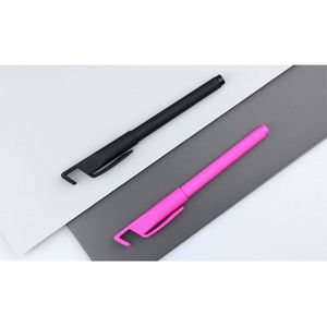 Custom Logo Supported Mobile Phone Gel Pen 0.5mm Writing Width Cheap Price Office Stationery Ink Black Plastic - Product Image 1