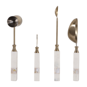 Juego de herramientas de bar para cócteles con mangos de mármol, kit de barman para el hogar, accesorios modernos para entretenimiento. - Product Image 3