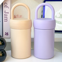 Vaso Térmico al Vacío con Diseño de Dibujos Animados para Mujer, Botella de Agua de Acero Inoxidable 316, Taza para Preparar Té, Portátil, Nuevo Estilo