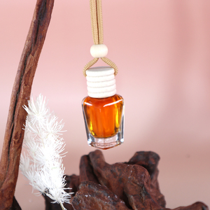 Difusor de Aceite Esencial para Coche, Botella de Vidrio con Tapa de Madera, Forma Redonda o Cuadrada, 5ml, 8ml, 10ml - Product Image 4