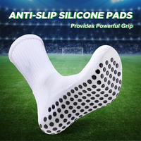 Chaussettes de sport antidérapantes de haute qualité pour équipes sportives, avec logos personnalisés, chaussettes de football antidérapantes