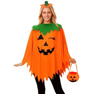 Disfraz de Bruja Adulta con Capa de Calabaza y Sombrero, Traje de Cosplay, Bata para Fiesta, Capa de Calabaza para Niños, Disfraz de Halloween - Product Image 5