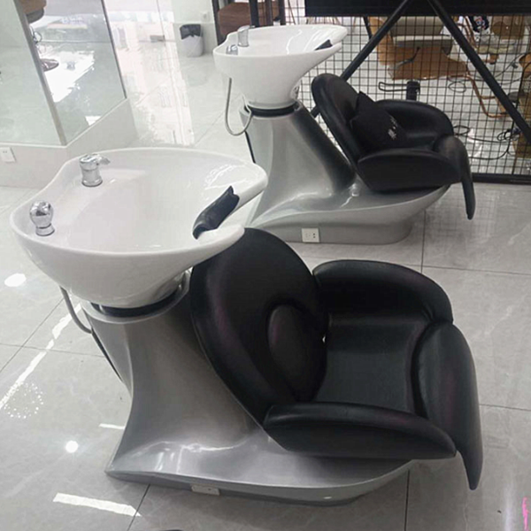 Hotsale salon furniture unità di lavaggio usate attrezzature di bellezza shampoo letto backwash shampoo sedie