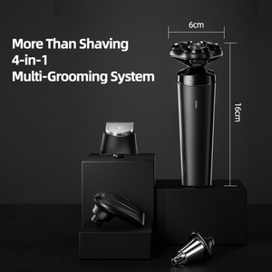 <span class=keywords><strong>Rasoir</strong></span> électrique sans fil étanche à triple lame pour hommes IPX7 rechargeable avec <span class=keywords><strong>rasoir</strong></span> de rasage de charge USB en acier inoxydable - Product Image 2