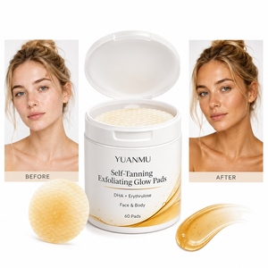 <span class=keywords><strong>Lingettes</strong></span> autobronzantes naturelles, exfoliantes et illuminatrices pour le visage, pour un bronzage sans soleil - Product Image 1
