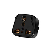 Adaptateur universel vers UK avec FUSE 13A Connecteur de conversion US/EU/UK/AU vers BS Prise Singapour Malaisie