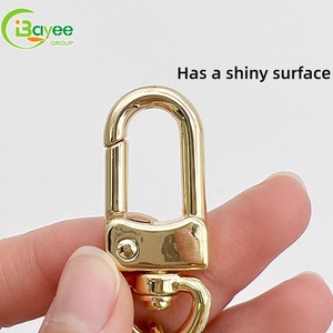 Zinc Alloy Die Casting Custom Oval-shaped <b>Leather</b> Golden Hollow Oval-shaped <b>Keychain</b> for Bag Car - Product Image 3