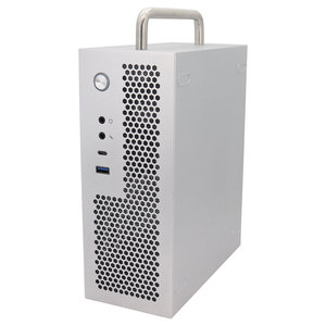 Boîtier PC Mini ITX A09 de haute qualité, prend en charge les cartes mères MINI, alimentation flexible 1U compacte avec poignée portable, format Mini-ITX - Product Image 4