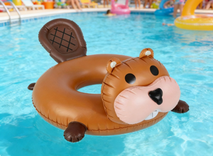 Flotador Inflable de Castor para Piscina, para Niños Pequeños, Diversión en el Patio Trasero - Product Image 2
