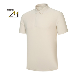 เสื้อโปโลผู้ชาย A-1 แขนสั้น ผ้าถัก สีพื้น แห้งเร็ว ระบายอากาศได้ดี สมาร์ทแคชชวล ทรงปกติ - Product Image 3