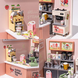 Robotime Rolife Entrepôt américain Puzzle 3D en plastique DW006 <span class=keywords><strong>Kit</strong></span> de <span class=keywords><strong>maison</strong></span> miniature à faire soi-même avec lumière - Product Image 6