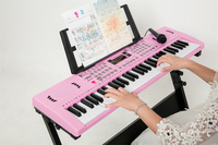 Toy Music Keyboard 61 Keys Digital Keyboard Electronic Organ Toy Musical Instruments Portable Microphone Keyboard on Sale