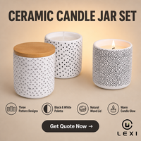 Coffret Cadeau de Luxe Bougie Parfumée en Cire de Soja avec Mèche en Bois, Contenant Cylindrique en Céramique Blanche, Formule Spéciale Noël et Méditation, Marque Blanche