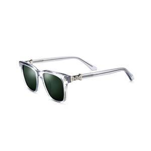 Gafas de Sol Unisex Redondas Ovaladas con Montura Completa, de Lujo, con Remaches, Polarizadas UV400, Anti Luz Azul, Ligeras, para Uso Diario - Product Image 3