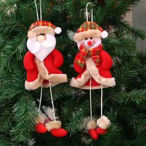 Adornos navideños, colgantes navideños con patas, regalos de Navidad, pequeños adornos de tela para árboles de Navidad, pequeñas muñecas - Product Image 2