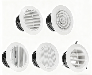 Có Thể Điều Chỉnh Hiện Đại Thép Không Gỉ 4-Cách Trần HVAC Vent Lưới Tản Nhiệt Điều Kiện Không Khí Outlet Khuếch Tán 100Mm - Product Image 2