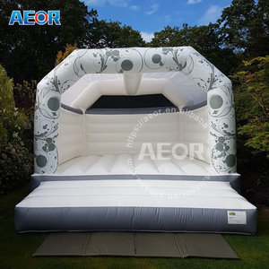 Precios de fábrica de aire pequeño saltando castillos rebote Fiesta blanco rebote casa para la boda - Product Image 5