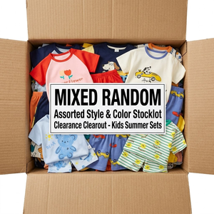 Ropa de Verano para Niños, Nueva, en Stock, para Niños y Niñas de 0 a 12 Años, Mezcla Aleatoria de Estilos, Camisetas, Vestidos, Pantalones Cortos, Envío Rápido, Venta al Por Mayor - Product Image 1