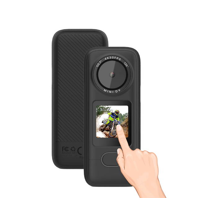 Mini 4K HD Action Camera with Night Vision 1.44-inch Touch Screen IP67 Waterproof Sport Video Recorder